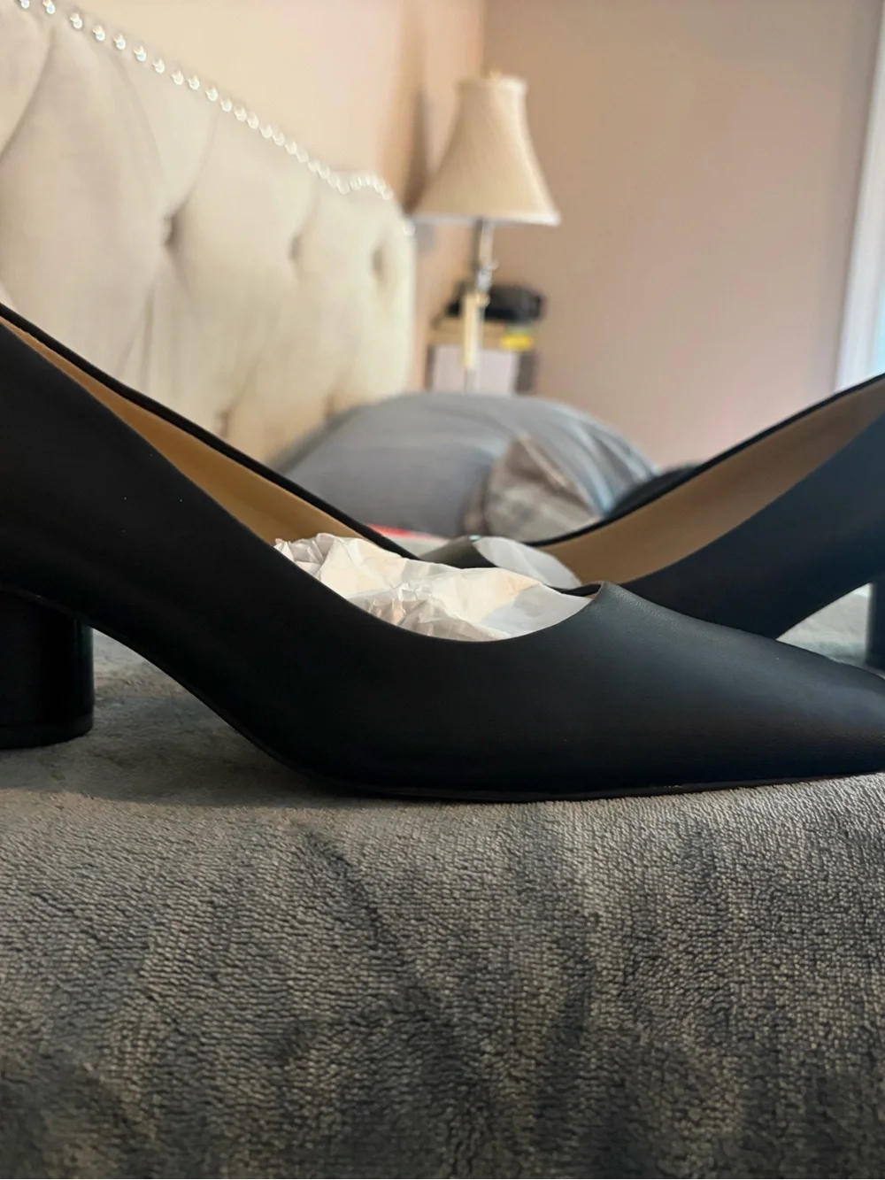 Franco Sarto Black Women's Mid Heel Pumps - Picture 1 of 6